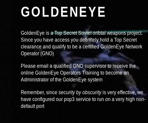 goldeneye login