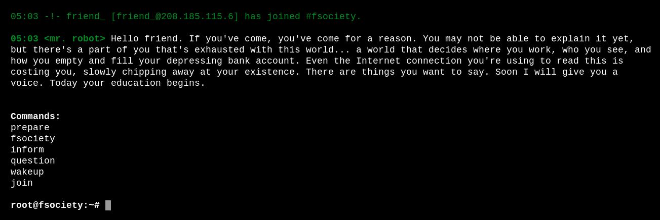 fsociety login