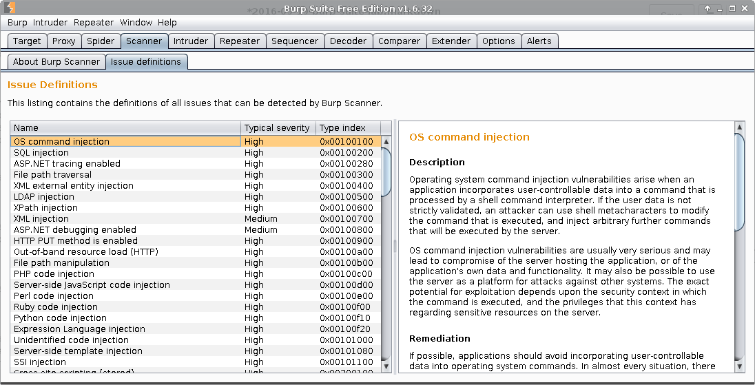 burp software vulnerability scanner